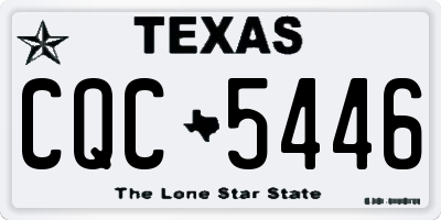 TX license plate CQC5446
