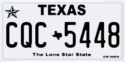 TX license plate CQC5448
