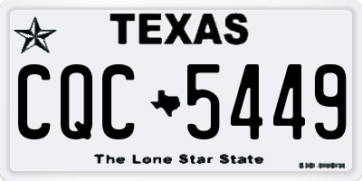 TX license plate CQC5449