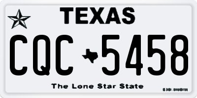 TX license plate CQC5458