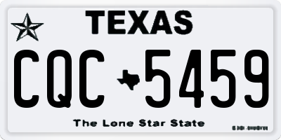 TX license plate CQC5459