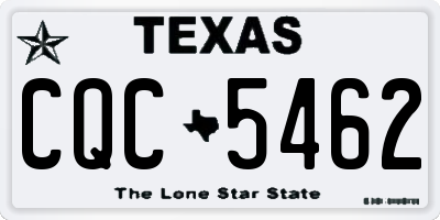 TX license plate CQC5462