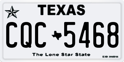 TX license plate CQC5468