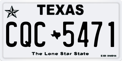 TX license plate CQC5471