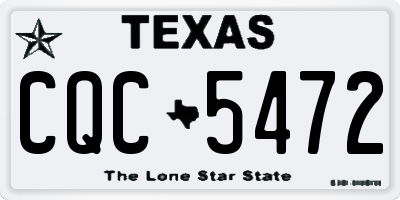 TX license plate CQC5472