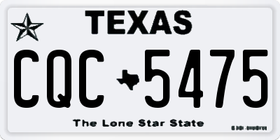 TX license plate CQC5475