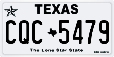 TX license plate CQC5479