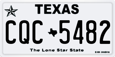 TX license plate CQC5482