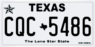 TX license plate CQC5486