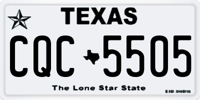 TX license plate CQC5505