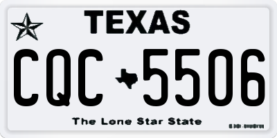 TX license plate CQC5506