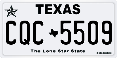 TX license plate CQC5509