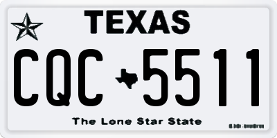 TX license plate CQC5511