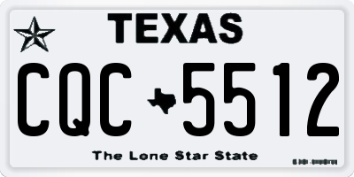 TX license plate CQC5512