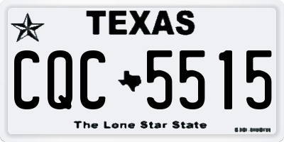 TX license plate CQC5515