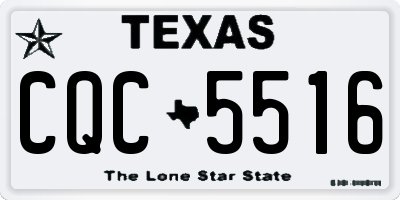 TX license plate CQC5516
