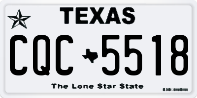 TX license plate CQC5518