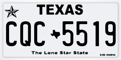 TX license plate CQC5519