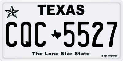 TX license plate CQC5527