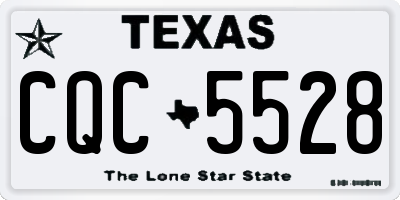 TX license plate CQC5528