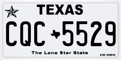 TX license plate CQC5529