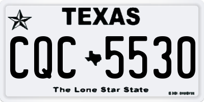TX license plate CQC5530