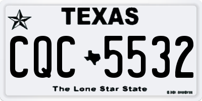 TX license plate CQC5532