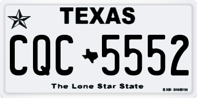 TX license plate CQC5552