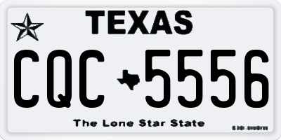 TX license plate CQC5556