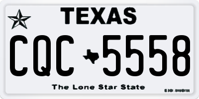 TX license plate CQC5558