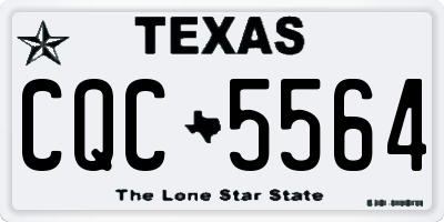 TX license plate CQC5564