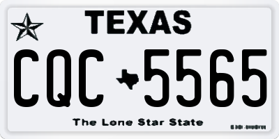 TX license plate CQC5565