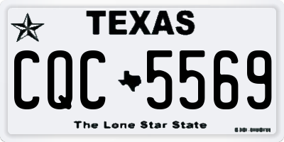 TX license plate CQC5569
