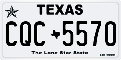 TX license plate CQC5570