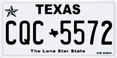 TX license plate CQC5572