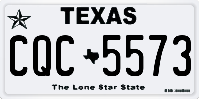 TX license plate CQC5573