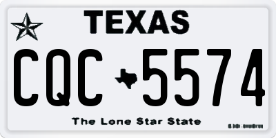 TX license plate CQC5574