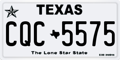TX license plate CQC5575