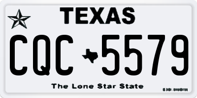 TX license plate CQC5579