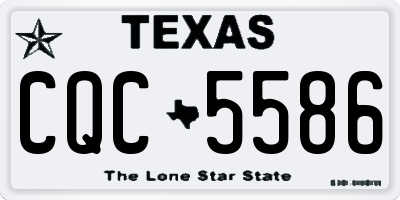 TX license plate CQC5586