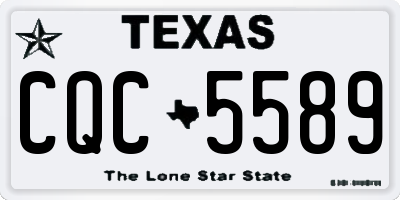 TX license plate CQC5589
