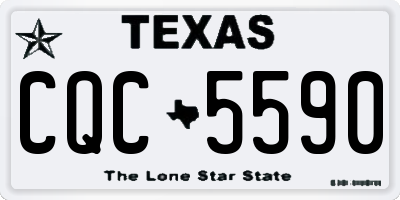 TX license plate CQC5590