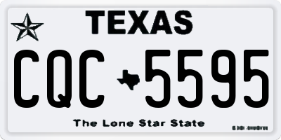 TX license plate CQC5595