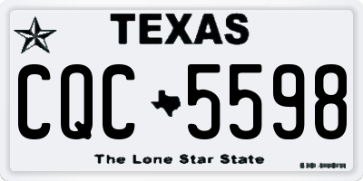 TX license plate CQC5598