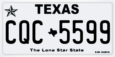 TX license plate CQC5599