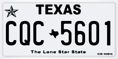 TX license plate CQC5601