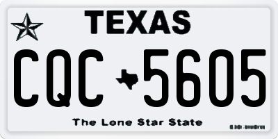 TX license plate CQC5605