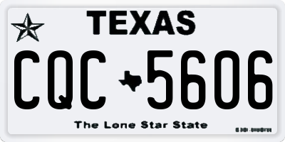 TX license plate CQC5606