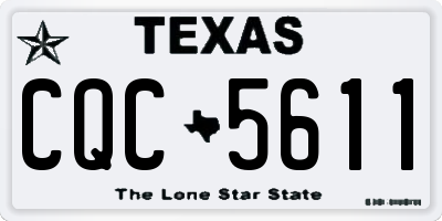 TX license plate CQC5611