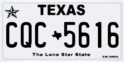 TX license plate CQC5616
